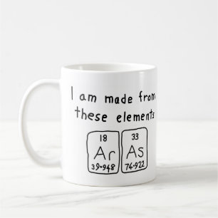 Aras periodic table name mug