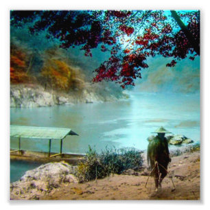 ARASHIYAMA TAKAGI Glass Magic Lantern Slide Photo Print