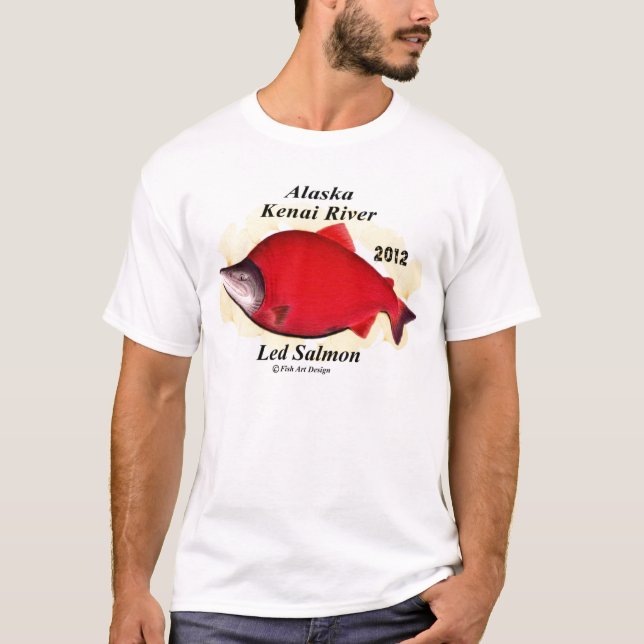 ARASKA Kenai River Red Salmon   [HOKKAIDO JAPAN T-Shirt (Front)