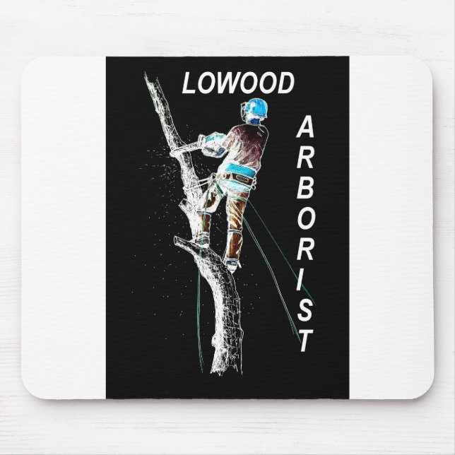Arb Art Arborist Tree Surgeon Chainsaw  Landscape Mouse Mat (Front)