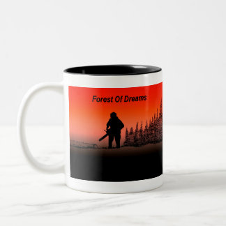 Arb Art Arborist Tree Surgeon Chainsaw Landscape Two-Tone Coffee Mug