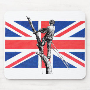 Arb Art Arborist Tree Surgeon Chainsaw Mouse Mat