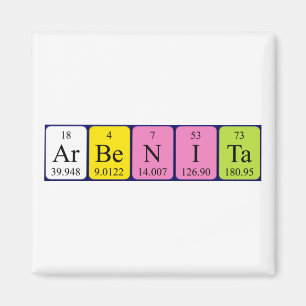Arbenita periodic table name magnet