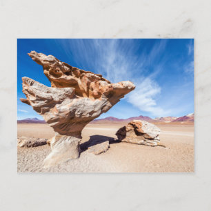 Árbol de Piedra, Salar de Uyuni, Bolivia. Postcard