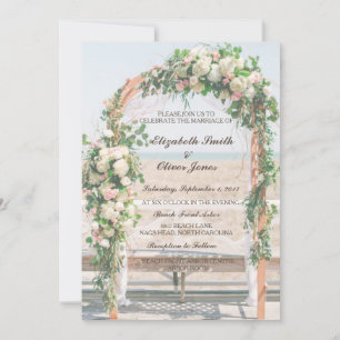 Arbor Beach Wedding Invitation