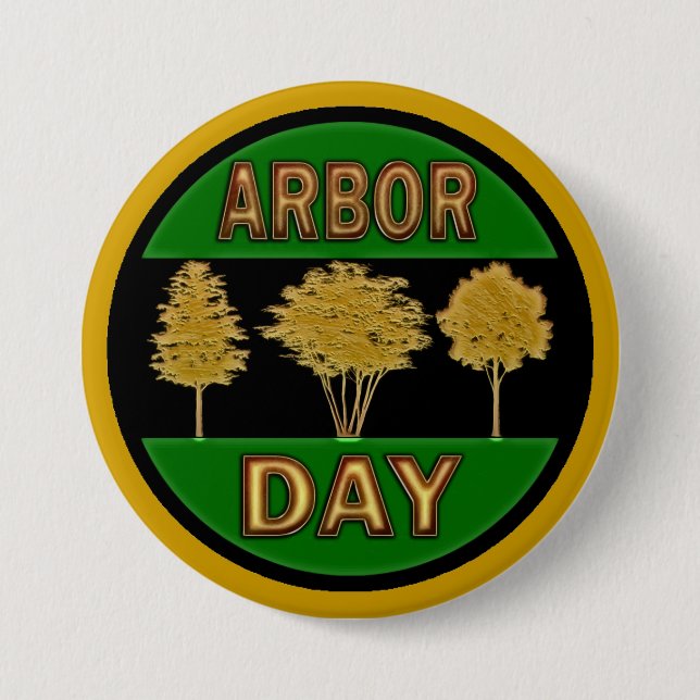 Arbor Day 7.5 Cm Round Badge (Front)