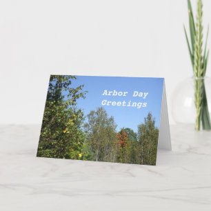 Arbor Day-Autumn Woods Card
