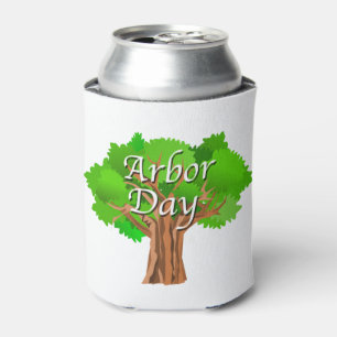 Arbor Day Tree Holiday Can Cooler