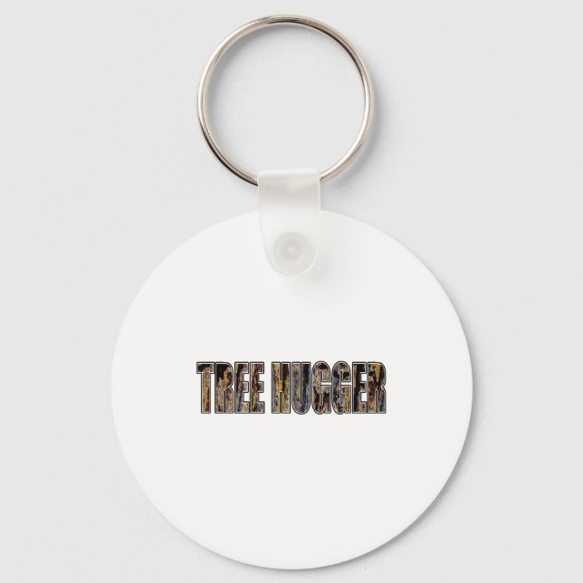 Arbor Day Tree Hugger Mens T Shirt  Key Ring (Front)