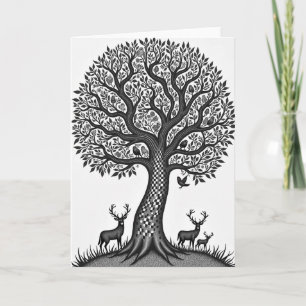Arboreal Fathers Day Scene Card