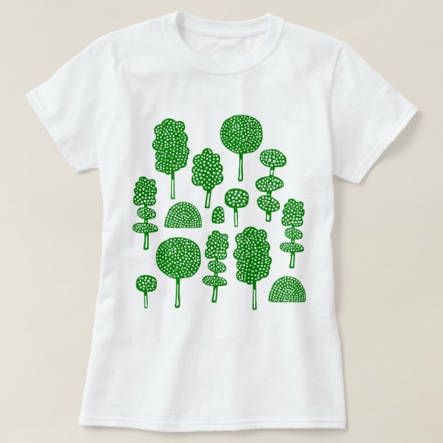 Arboretum 230715 - Green T-Shirt (Design Front)