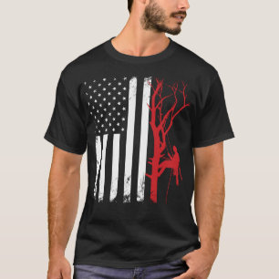 Arborist American Flag America Tree Surgeon Funny T-Shirt