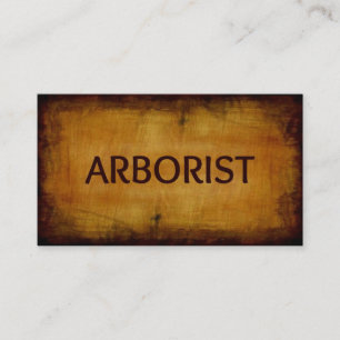 Arborist Antique Brushed Wood Business Card