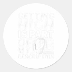 Arborist Apparel Arborist Tree Climbing Tree Trimm Classic Round Sticker