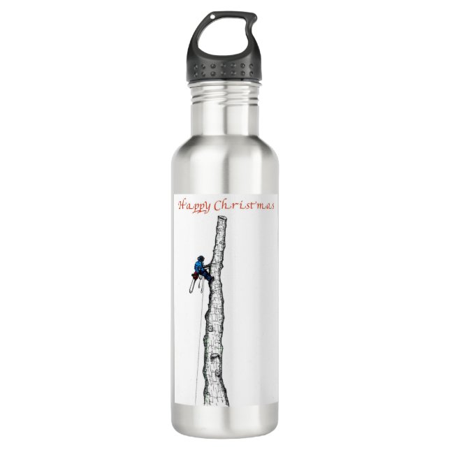 Arborist chainsaw tree surgeon Gift Present 710 Ml Water Bottle (Front)