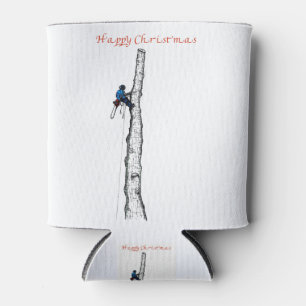 Arborist chainsaw tree surgeon Gift Present Can Cooler