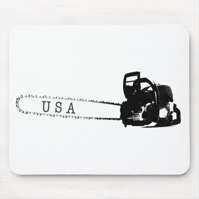 Arborist chainsaw tree surgeon Gift Present Mouse Mat (Front)