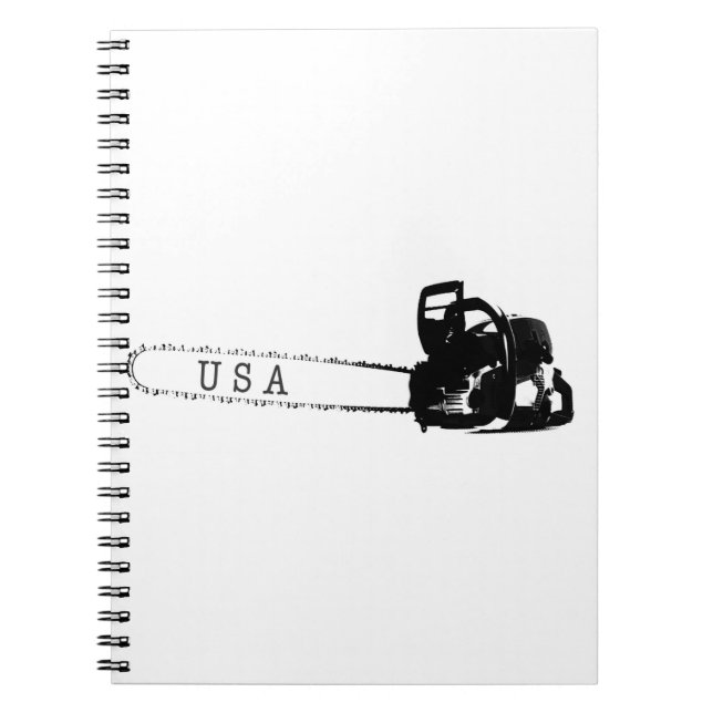 Arborist chainsaw tree surgeon Gift Present Notebook (Front)