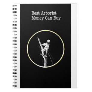 Arborist chainsaw tree surgeon notebook