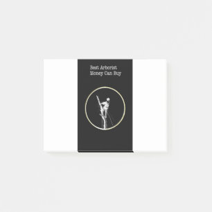 Arborist chainsaw tree surgeon post-it notes