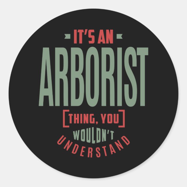 Arborist Classic Round Sticker (Front)