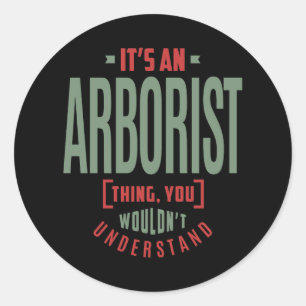 Arborist Classic Round Sticker