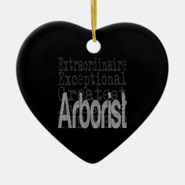 Arborist Extraordinaire Ceramic Tree Decoration (Front)