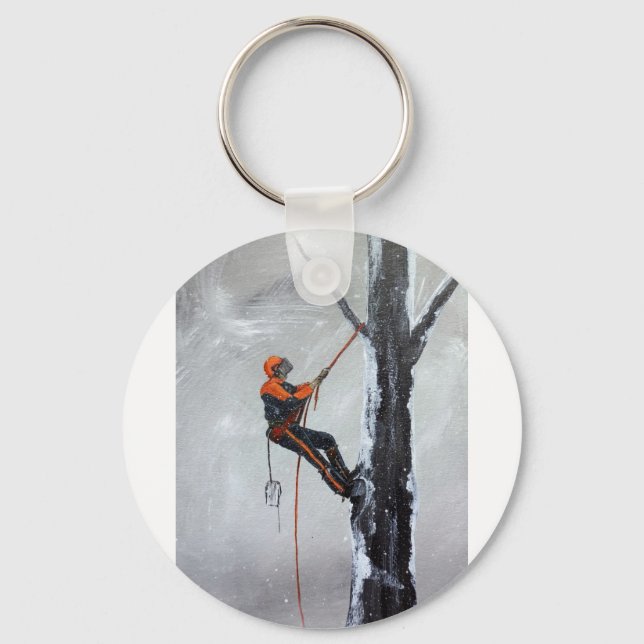 Arborist Long Haul Husqvarna Key Ring (Front)