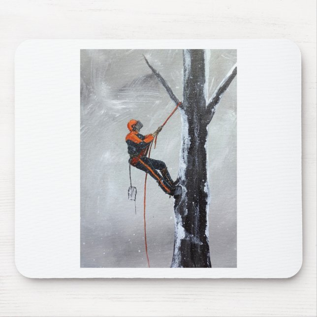Arborist Long Haul Husqvarna Mouse Mat (Front)