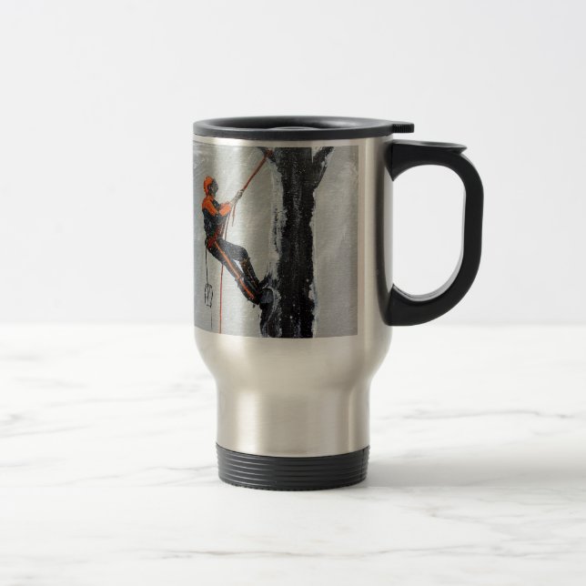 Arborist Long Haul Husqvarna Travel Mug (Right)