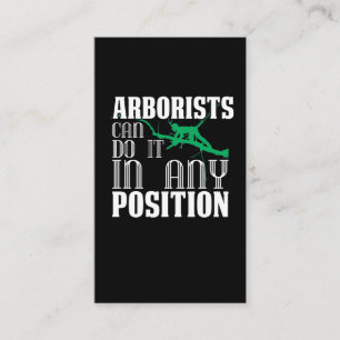 Arborist Tree Climber Arboriculturist Lumberjack Business Card