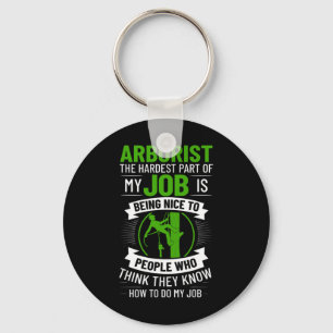 Arborist Tree Climbing Chainsaw Tree Surgeon Begin Key Ring