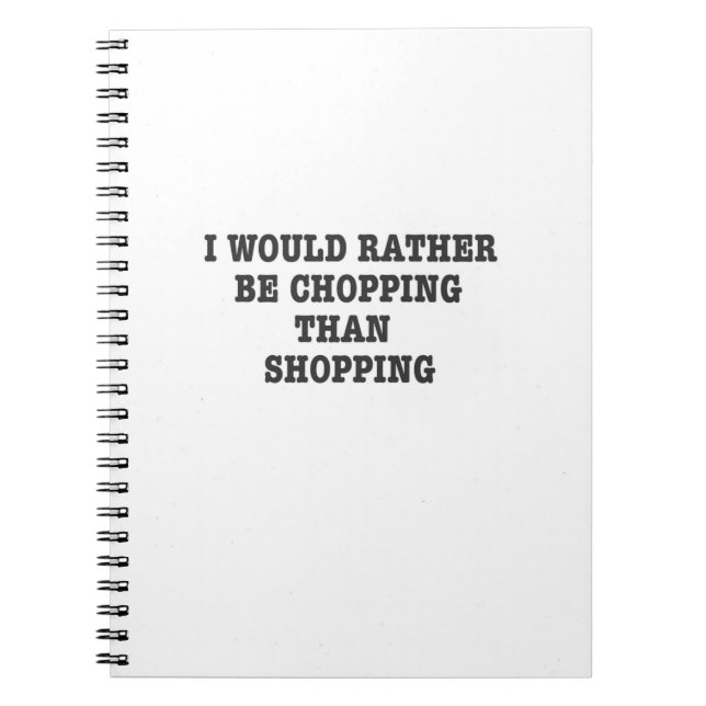 Arborist Tree Surgeon chainsaw gift. Notebook (Front)