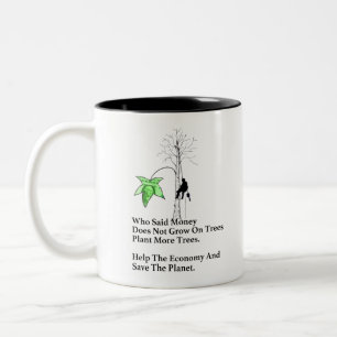 Arborist Tree Surgeon chainsaw gift. Two-Tone Coffee Mug