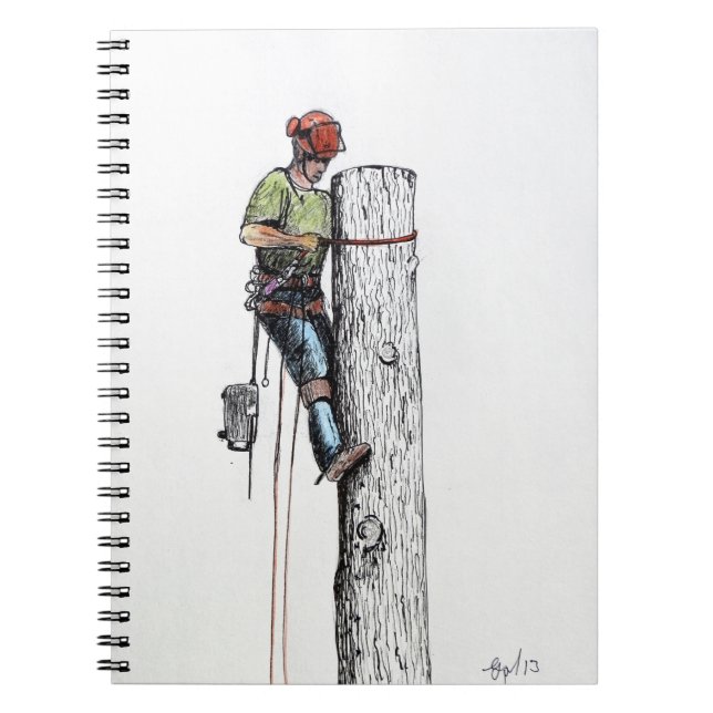Arborist Tree Surgeon christmas present Notebook (Front)