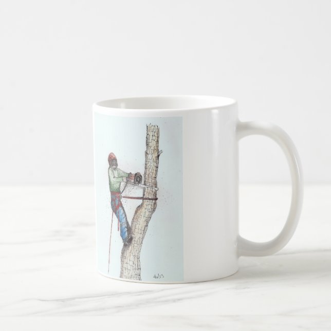 Arborist Tree Surgeon christmas present xmas Coffee Mug (Right)