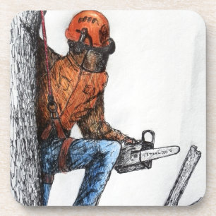 Arborist Tree Surgeon Coaster