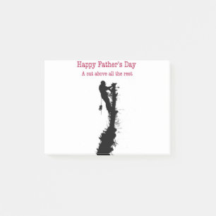 Arborist Tree Surgeon Happy Father's Day Card Post-it Notes