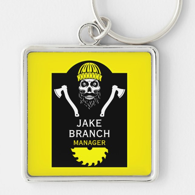  Arborist Tree Surgeon Key Ring (Front)