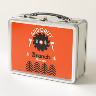 Arborist Tree Surgeon Metal Lunch Box