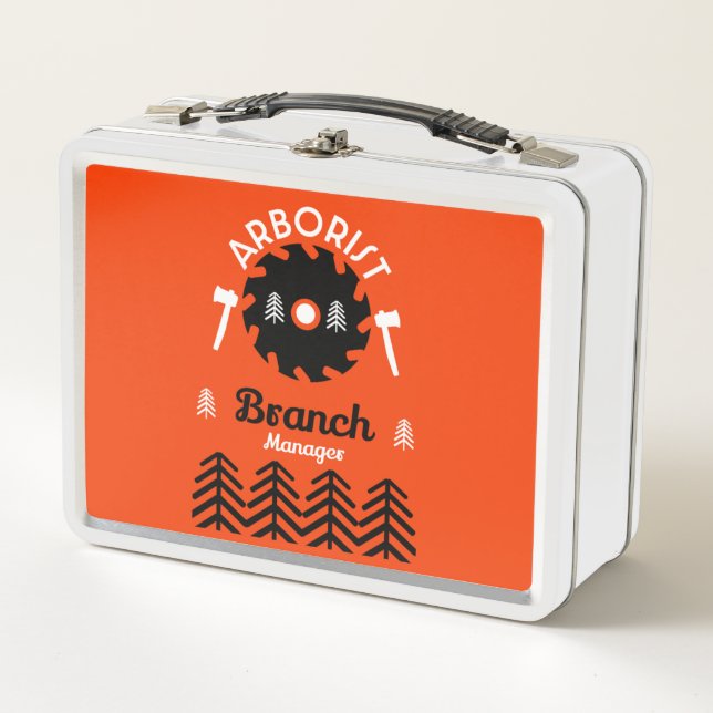  Arborist Tree Surgeon Metal Lunch Box (Front)
