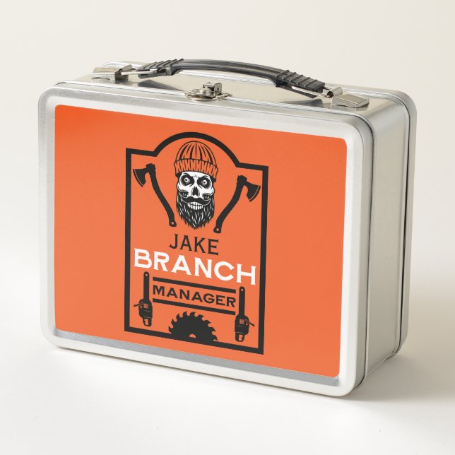  Arborist Tree Surgeon Metal Lunch Box (Front)