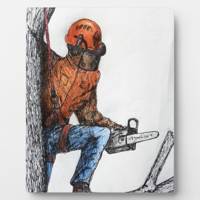 Arborist Tree Surgeon Plaque (Front)