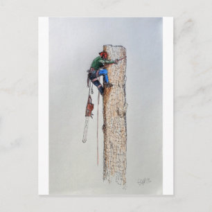 Arborist Tree Surgeon Postcard