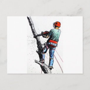 Arborist Tree Surgeon Postcard