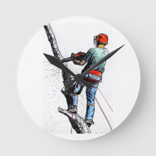 Arborist Tree Surgeon Round Clock