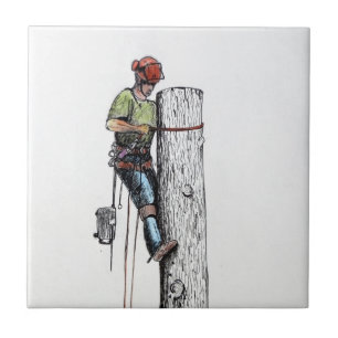 Arborist Tree Surgeon Tile