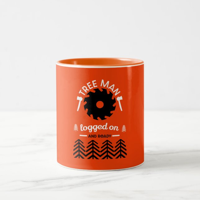  Arborist Tree Surgeon Two-Tone Coffee Mug (Center)