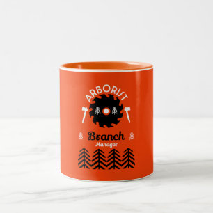 Arborist Tree Surgeon Two-Tone Coffee Mug