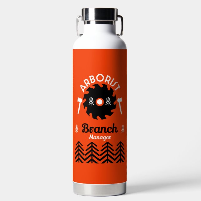  Arborist Tree Surgeon Water Bottle (Front)